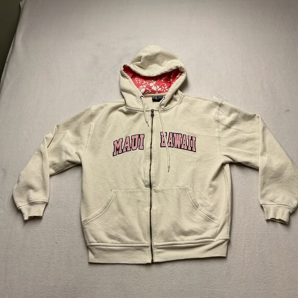 Paradise Lahaina Zip Up Maui Hawaii Women’s Hoodie Sz S, 4299